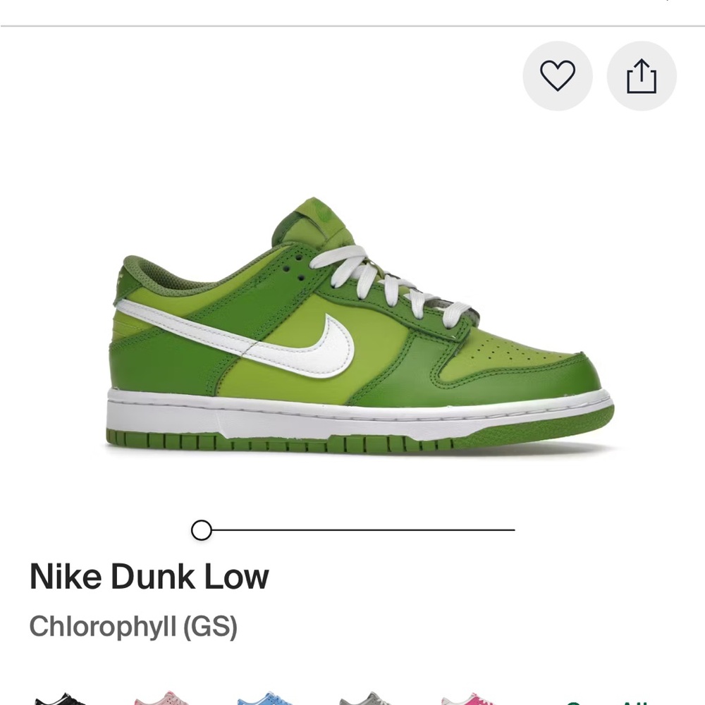 Nike Dunk Chlorophyll Kids Lime Green Sneakers